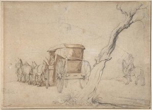 Carriage In A Landscape — Gerard Ter Borch