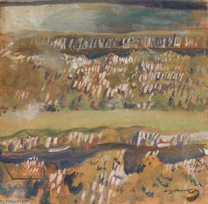 Wall On Bradmoor, Withypool, Exmoor — Sir Alfred James Munnings