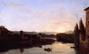 View Of The Arno — Thomas Cole, Hudson River School