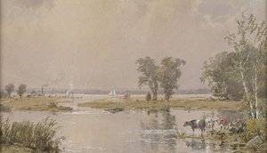 Hackensack Meadows — Jasper Francis Cropsey