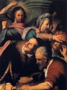 Christ Driving The Moneychangers From The Temple — Rembrandt Peale