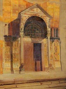 Exterior Of A Church, Ravenna, Italy — John Wharlton Bunney
