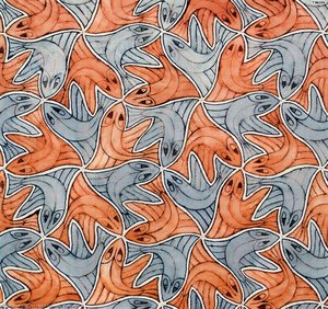 Watercolor 94 Fish — Maurits Cornelis Escher
