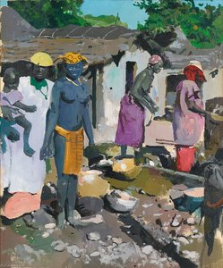 Les pileuses de mil (Mali)