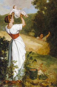 Playing With Baby — Emile Levy