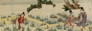 Women Gathering Iris — Katsushika Hokusai