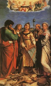 St. Cecilia with Sts. Paul, John Evangelists, Augustine and Mary Magdalene