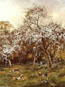 In My Neighbour's Orchard — Edward Wilkins Waite