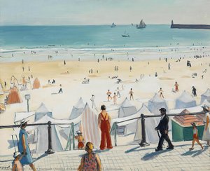 Sables D'olonne Beach From The Promenade — Albert Marquet