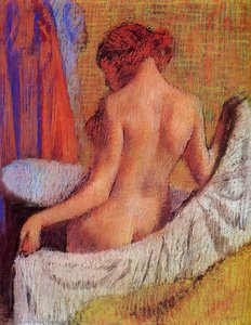 After The Bath 3 — Hilaire-germain-edgar Degas, Impressionistic Realism