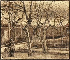 The Vicarage Garden — Vincent Willem Van Gogh, Realism
