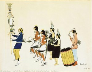Corn Dance — Quah Ah, Tonita Vigil Peña, María Antonia Tonita Peña