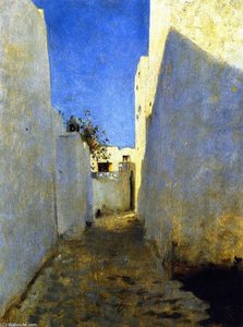 A Moroccan Street Scene — John Singer Sargent, Impressionistic Realism