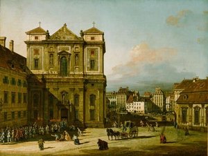 Die Freyung In Wien, Ansicht Von Nordwesten — Bernardo Bellotto