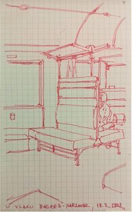 In The Train On Relation Zagreb - Karlovac (from The Sketch Block, 18th March 1992) — Alfred Freddy Krupa