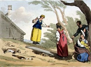 Jumping On A Board, Plate - (54) — John Augustus Atkinson