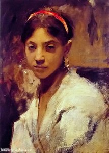 Head Of A Capri Girl — John Singer Sargent