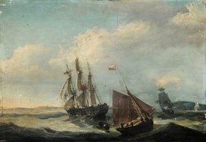 Seascape With Boats — Thomas Binks