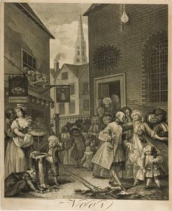 Noon, Plate Two From The Four Times Of Day — William Hogarth, Rococo