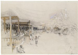 The Esir Hani Or Avrat Pazari, The Female Slave Market Near The Nur-i Osmaniye Cami, Istanbul — John Frederick Lewis