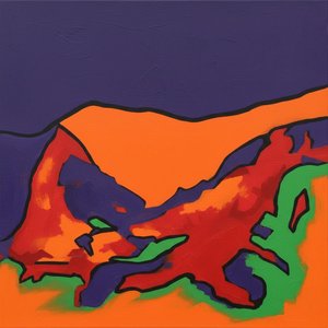 Fragmented Horizon of Prismatic Shadows and Bold Organic Rhythms in Deep Violet