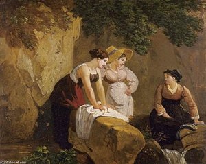 Washerwomen In A Grotto