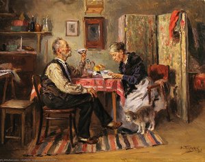 Morning Tea — Vladimir Yegorovich Makovsky