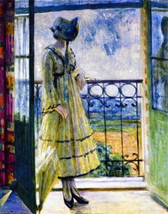 Girl On Balcony
