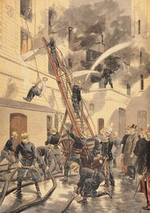 Felix Faure With The Firemen — Oswaldo Tofani
