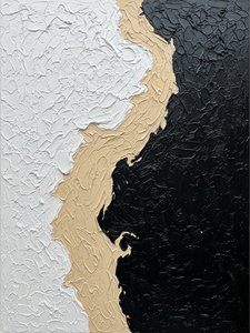 Fragmented Monolith: A Sculptural Study Of Light And Obsidian Void — David Moreau, Contemporary Abstract
