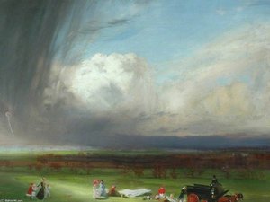 An Interrupted Picnic — Charles Henry Sims