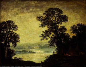 Moonlight, Indian Encampment — Ralph Albert Blakelock