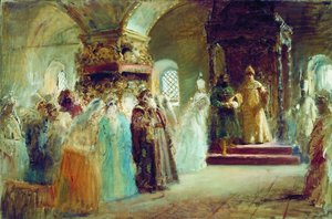 Tsar Alexei Michaylovich Choosing A Bride — Konstantin Yegorovich Makovsky