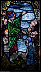 Ballinasloe St. Michael's Church South Aisle Fifth Window Sts Patrick And Rose Of Lima
