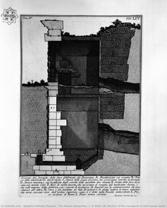 The Roman Antiquities, T. 4, Plate Liv. Section Of The Menagerie Of Wild Beasts Made ​​by Domitian. — Giovanni Battista Piranesi, Neo Classicism