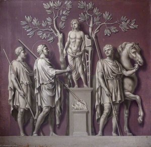 Sacrifice To Apollo (from The Arch Of Constantine) — Francis Hayman, Rococo Portraiture