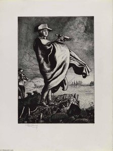 The British Evacuate Boston (from The Portfolio The Bicentennial Pageant Of George Washington ) — Allen Lewis