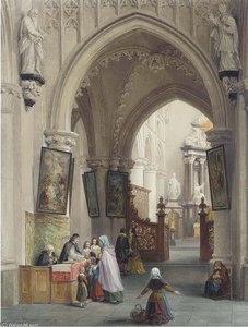 The Cardinal's Blessing — Louis Haghe