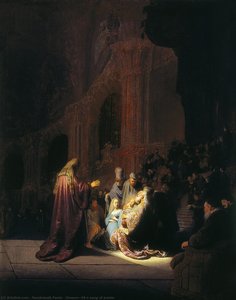 Simeon's Song Of Praise — Rembrandt Peale, Neoclassical Portraiture