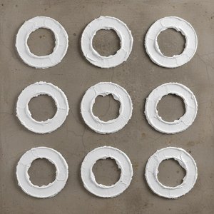 Monolithic Echoes In White: A Sculptural Study Of Rhythmic Organic Form — David Moreau