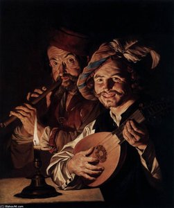 The Lutenist And The Flautist — Matthias Stom