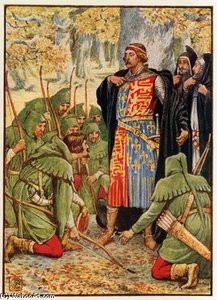 Robin Hood And His Men Kneel To The King — Walter Crane, Romanticism