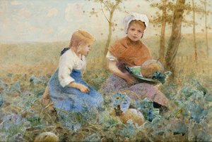 Gathering Pumpkins — Hector Caffieri