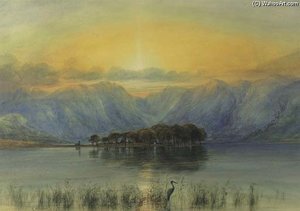Gougane Barra With The Hermitage Of St Finbarr, County Cork — Andrew Nicholl