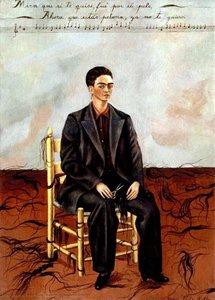Autorretrato Con Pelo Corto — Frida Kahlo, Surrealist Self-portrait