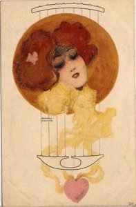 Girls Heads In A Circle — Raphael Kirchner