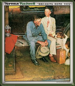 Breaking Home Ties — Norman Rockwell