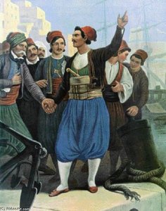 Painting Of Antonis Oikonomou — Peter Von Hess