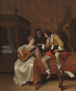 Ascagnes And Lucelle (the Music Lesson) — Jan Havickszoon Steen