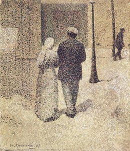 A Couple In The Street — Charles Angrand